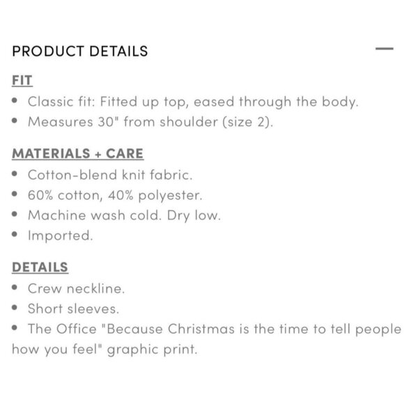 Torrid Size 3 The Office Classic Fit Cotton Crew T-Shirt NWT Christmas - Picture 4 of 8